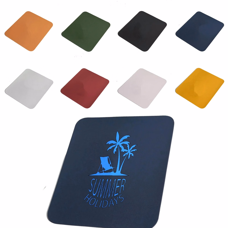 Solid Color Leather Mouse Pad