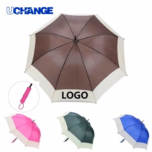 Compact Golf Travel Umbrella Wind-Resistant Outdoor Gear