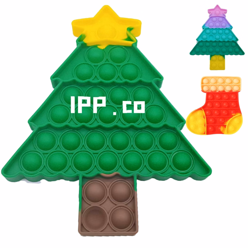 Big Christmas Pop Push Bubble Fidget Sensory Toy
