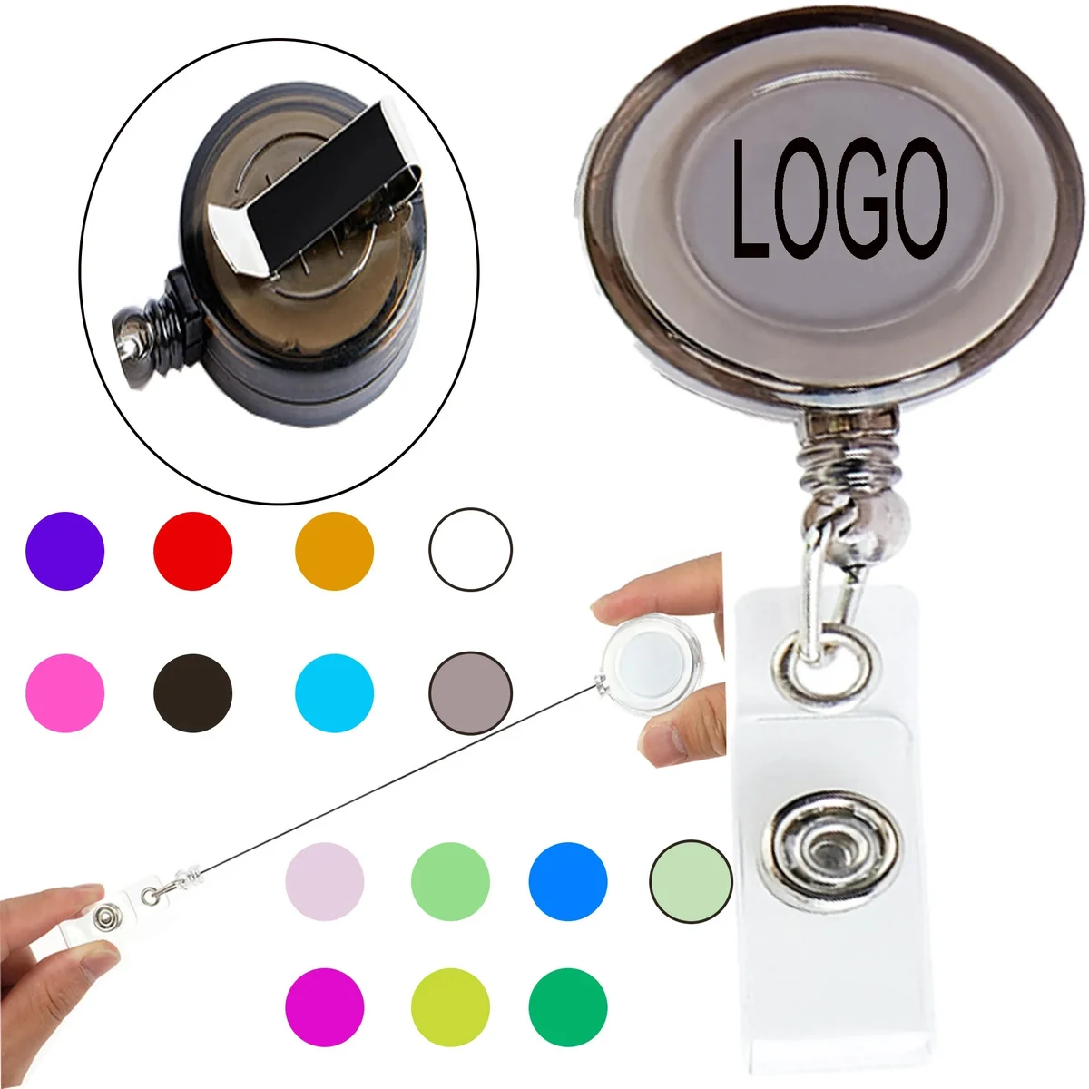 Badge Holder Belt Clip Reel 1