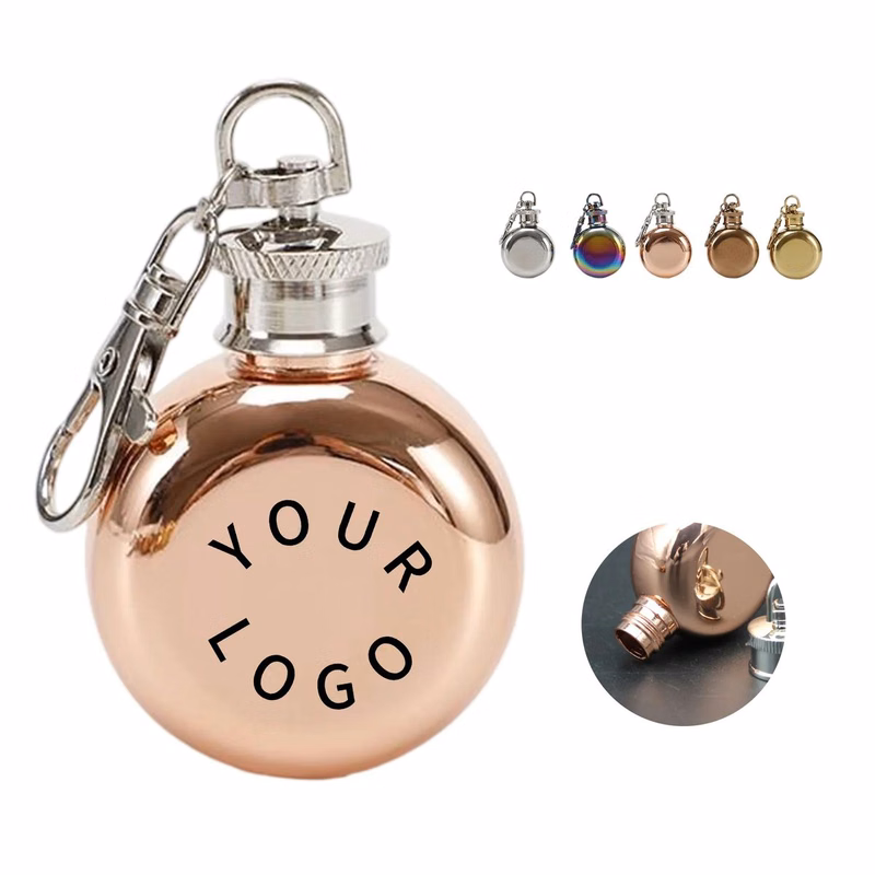 Keychain Liquor Flask with Compact Design