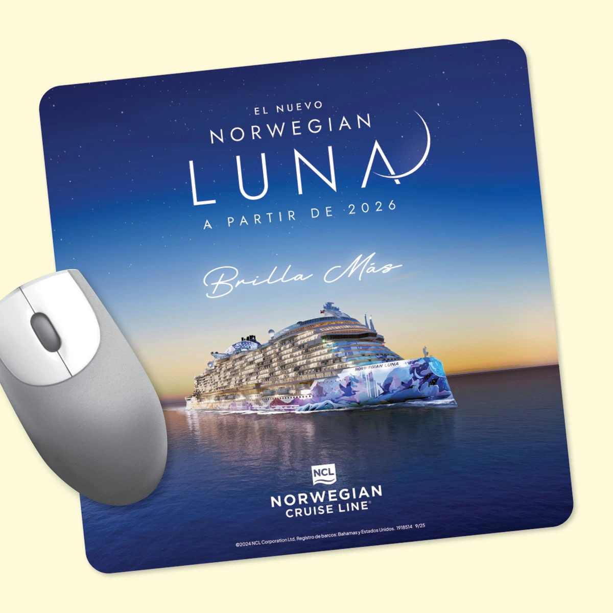 Peel&Place 8" Square x.015" Ultra-Thin Mouse Pad 1