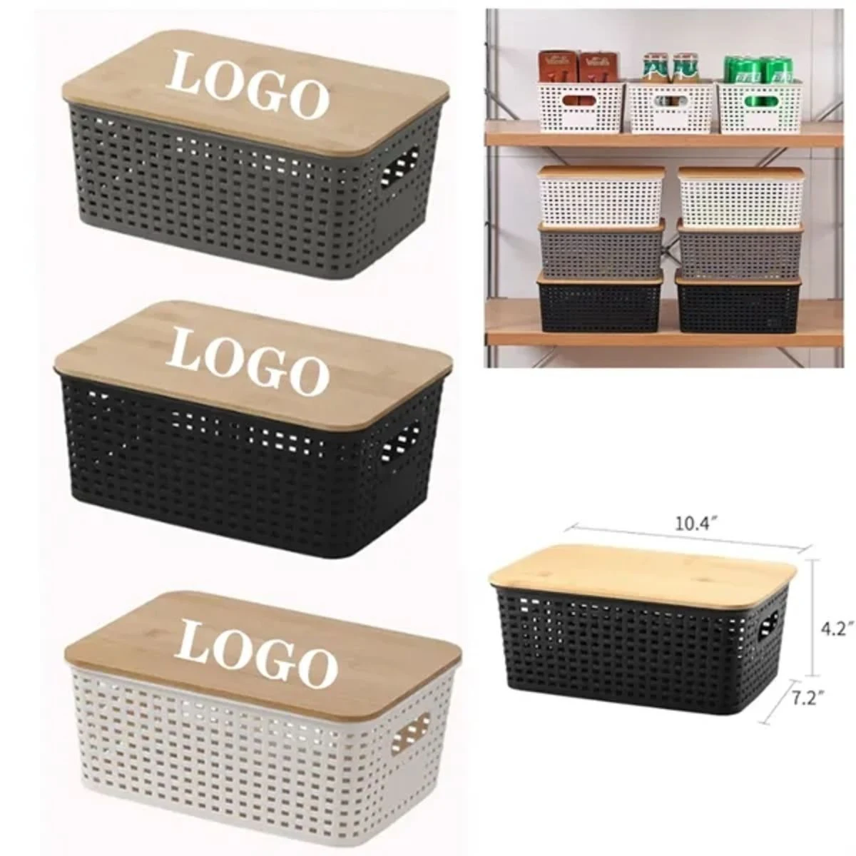 Storage box with lid
1