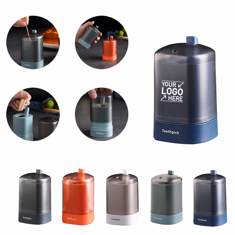 Portable Press Type Automatic Toothpick Holder