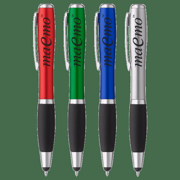 Curvaceous Stylus Ballpoint With Light