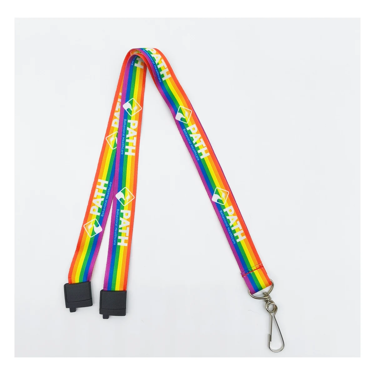 Customized Rainbow Style Lanyards 1