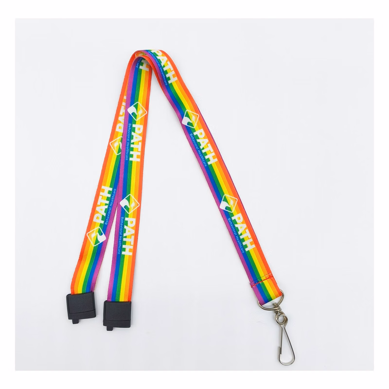 Customized Rainbow Style Lanyards