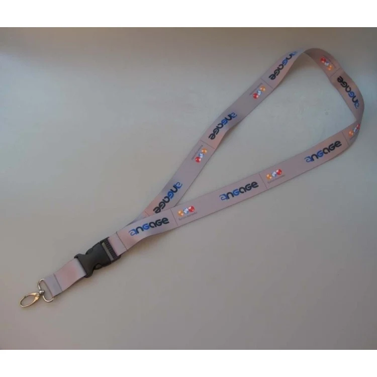 Gray Color Acrylic Material Breakaway Lanyard 1