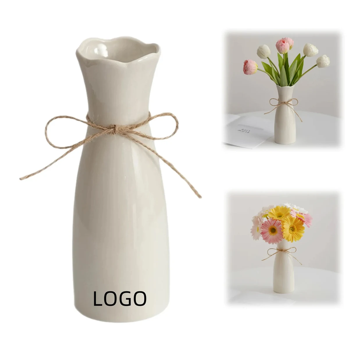 Simple Mini Ceramic Flower Vase Home Decoration 1