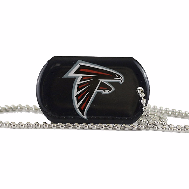 Dog Tag pendant with ball chain necklace (Single Sided)