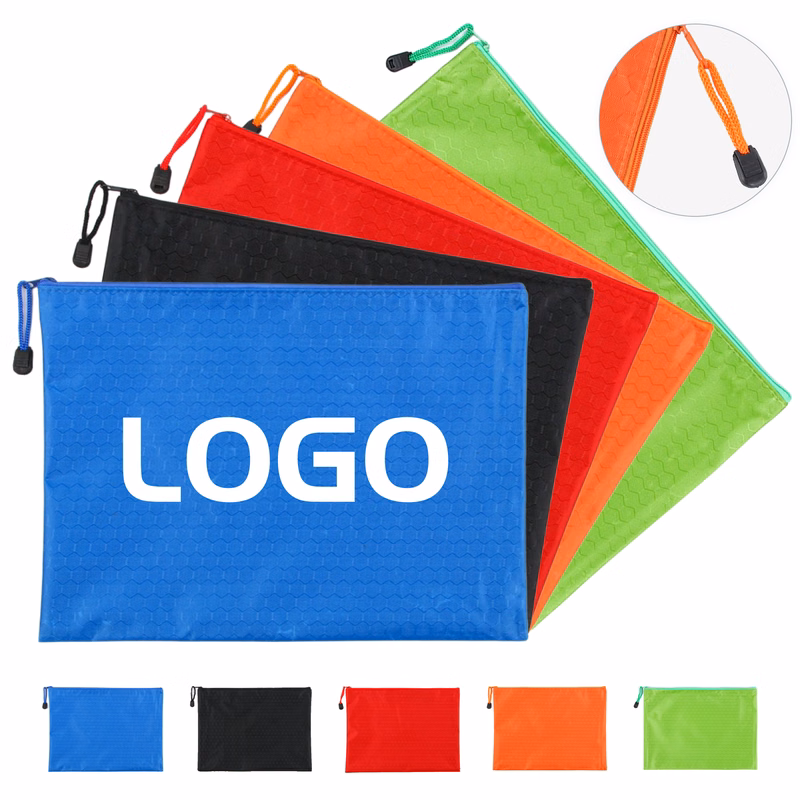 Custom Waterproof Durable Zipper File Pouch