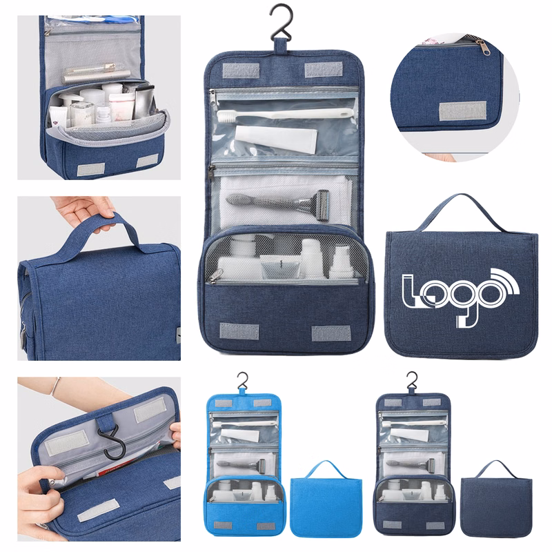 Waterproof Foldable Toiletry Bag with Hook
