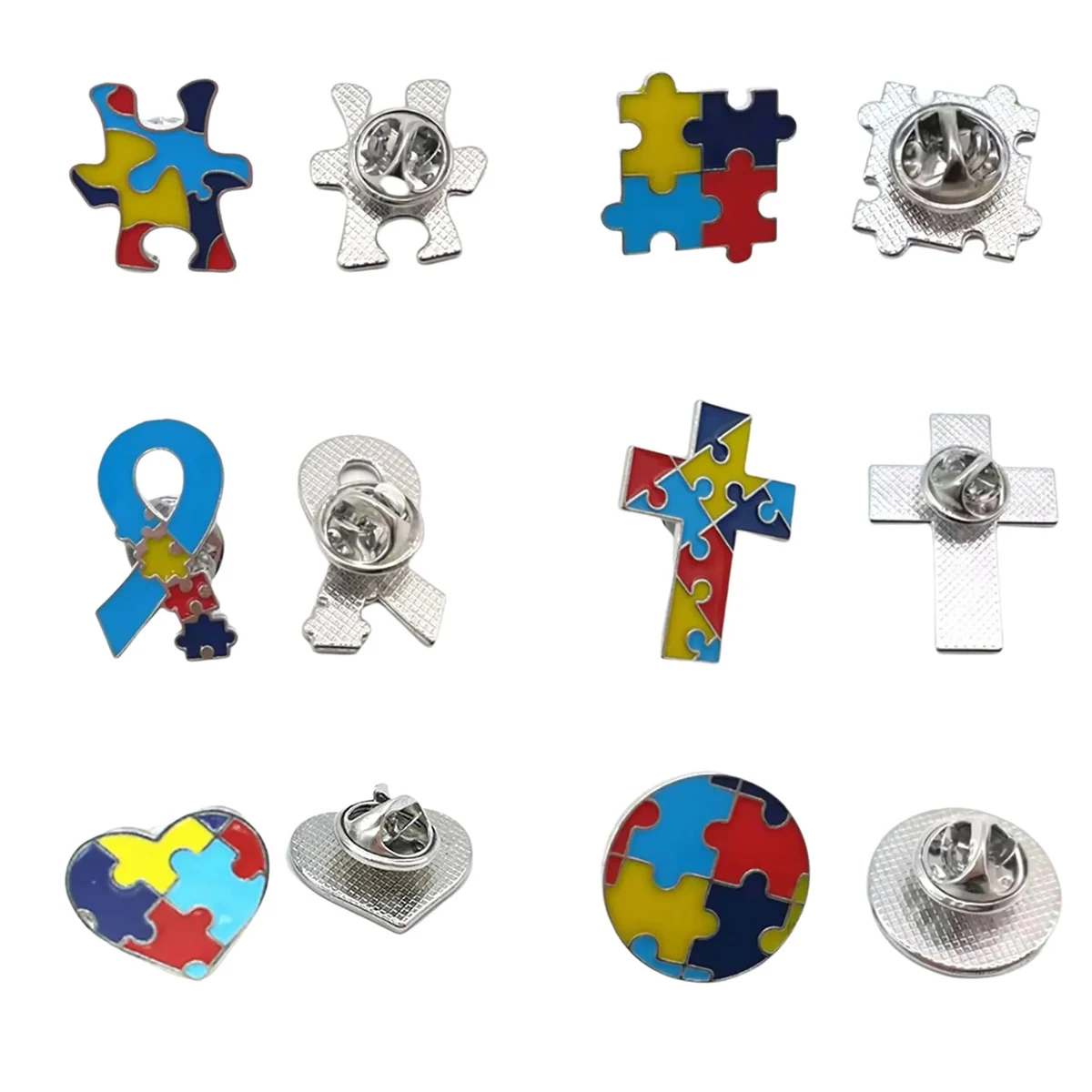 Autism Awareness Puzzle Piece Pin MOQ 30 1