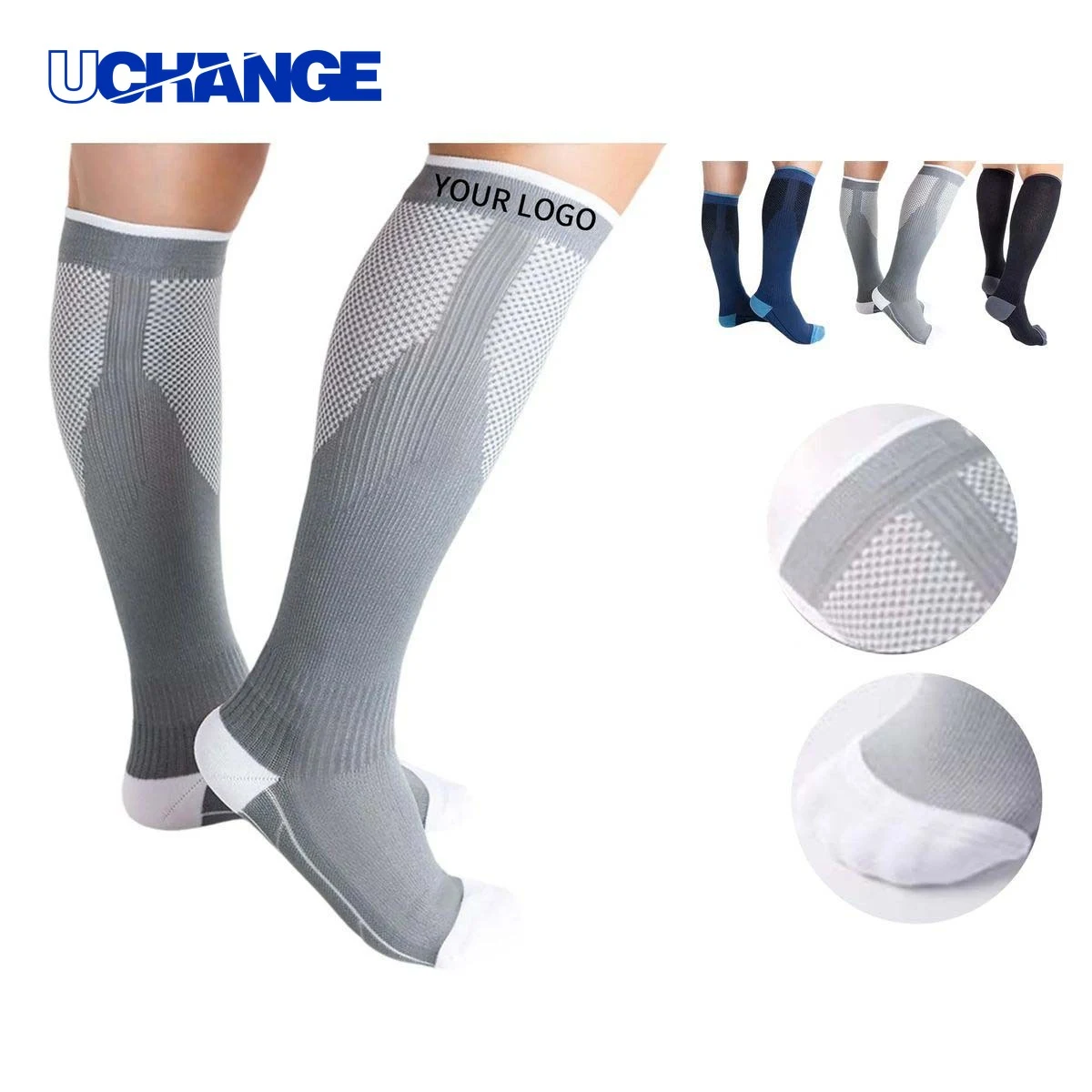 Elastic Soccer Socks Socks with Heel Support for Team Sports 1