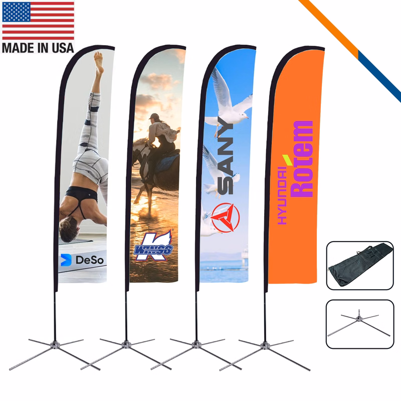 13' Telen Single-Sided Straight Flag