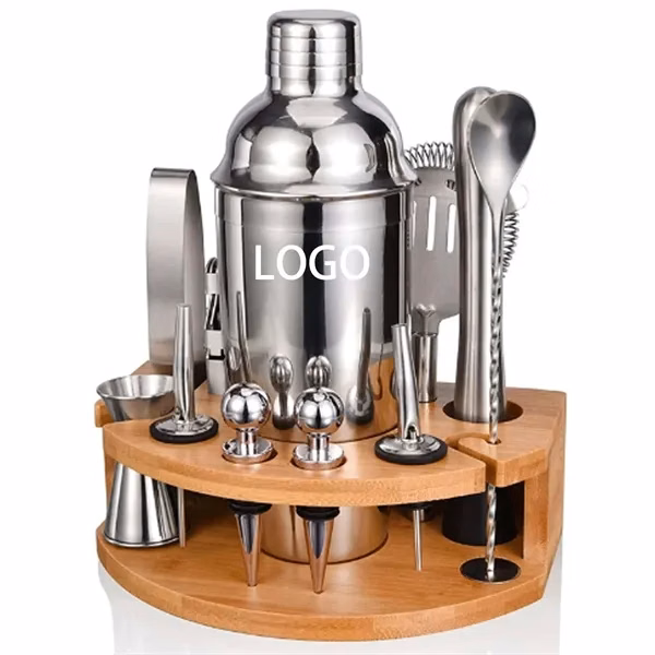 12-Piece Cocktail Shaker Set with Stand