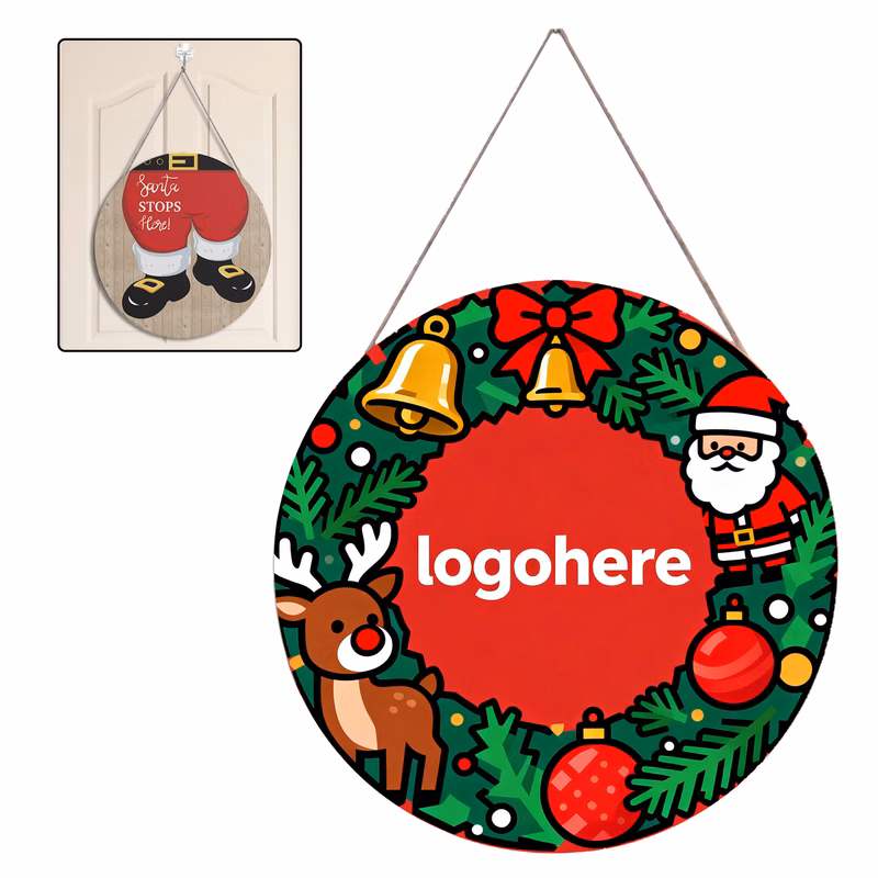 Personalized Festive Wooden Wall Hanging Decor