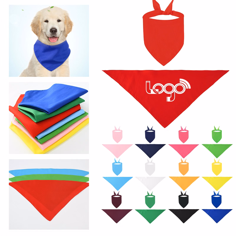 Adjustable Customizable Pet Bandana in Solid Colors