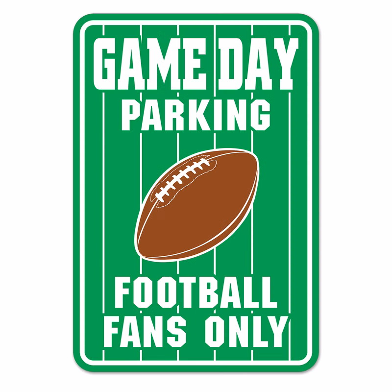 Game Day Parking Sign