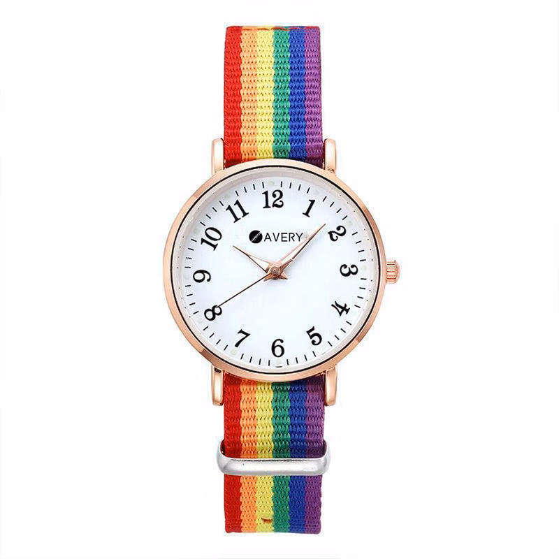 Rainbow Strap Quartz Watches