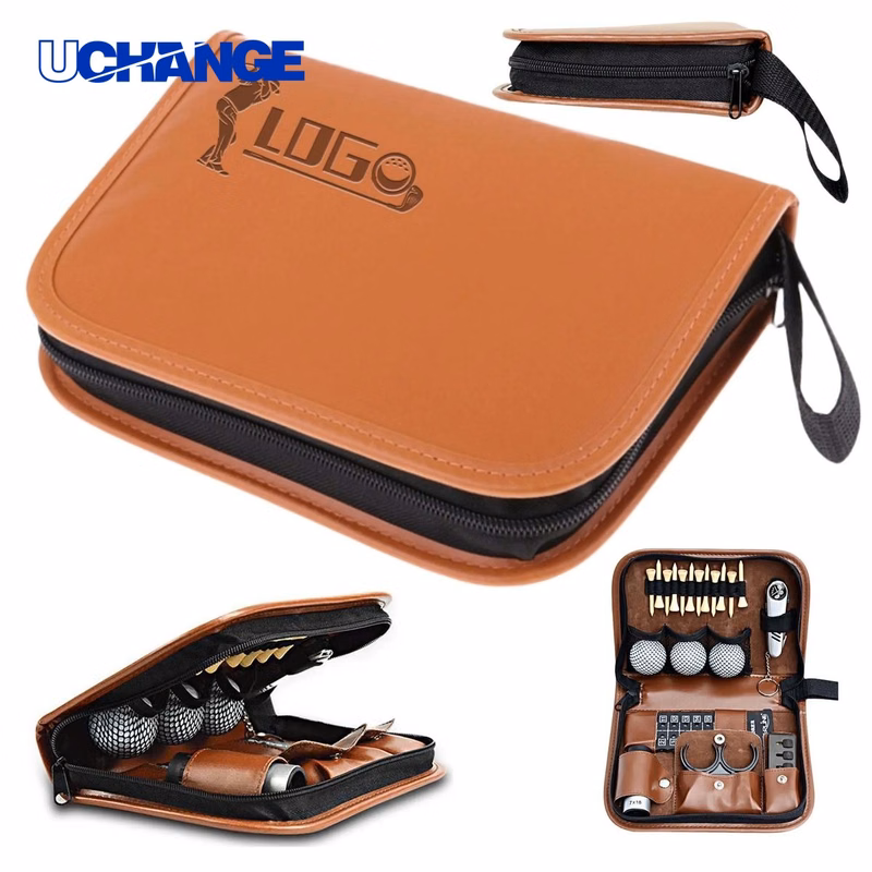 Leather Golf Tool Accessories Pouch Set