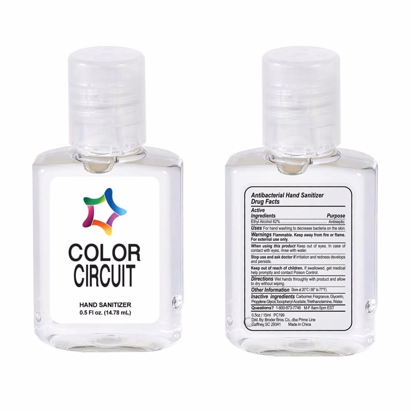 Square Sanitizer Gel - 0.5 oz. 