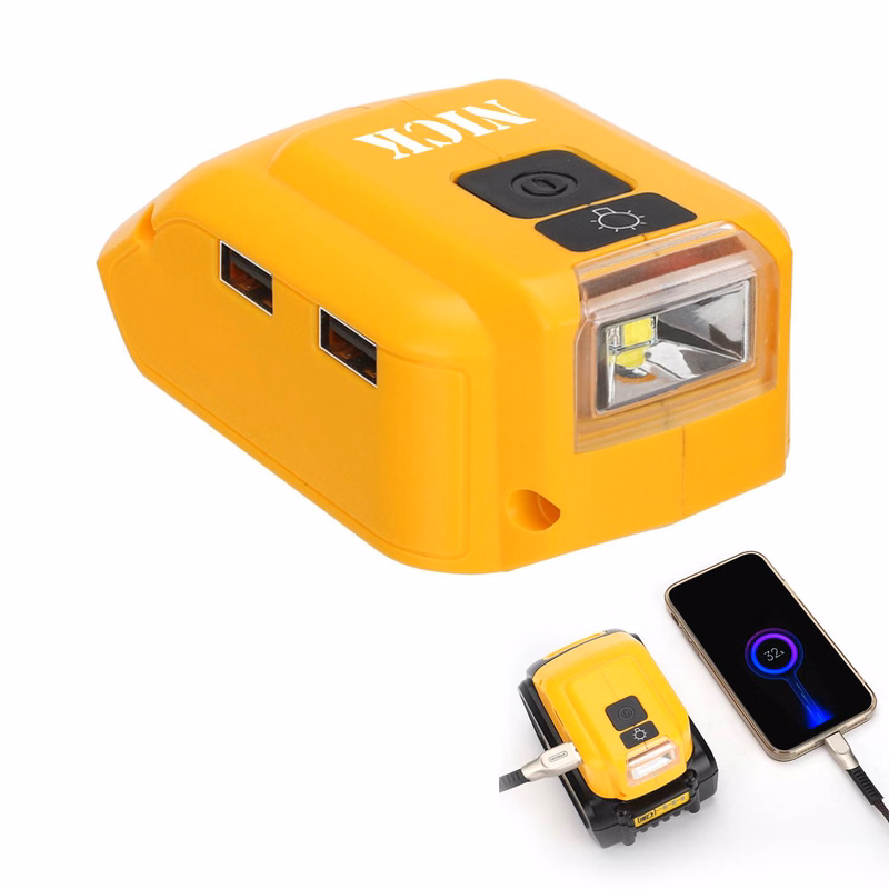 Lithium battery power tool charger USB converter