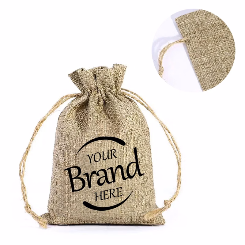 Halloween Burlap Treat Bags With Drawstring