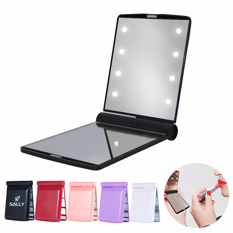 Pocket Folding Makeup Cosmetic Led Mirror