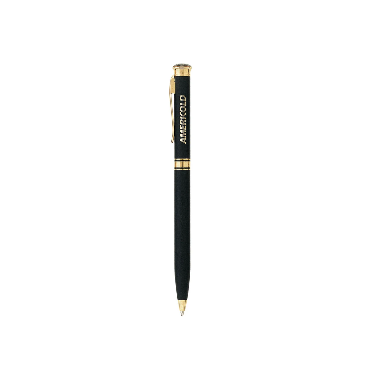 Solid Brass Ballpoint Twist Metal Pen - Black 1