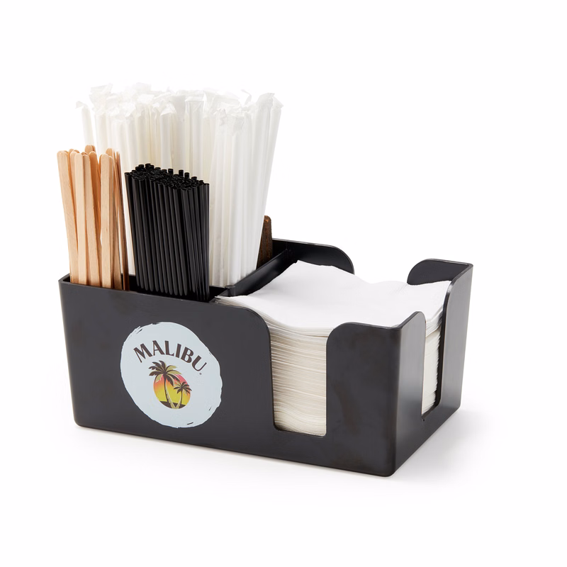 Plastic Napkin/Straw Caddy