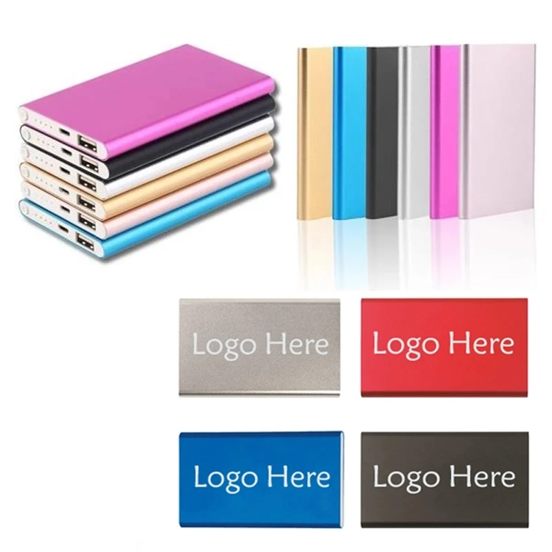 Stock in USA 5000mAh Slim Aluminum Power Bank 1