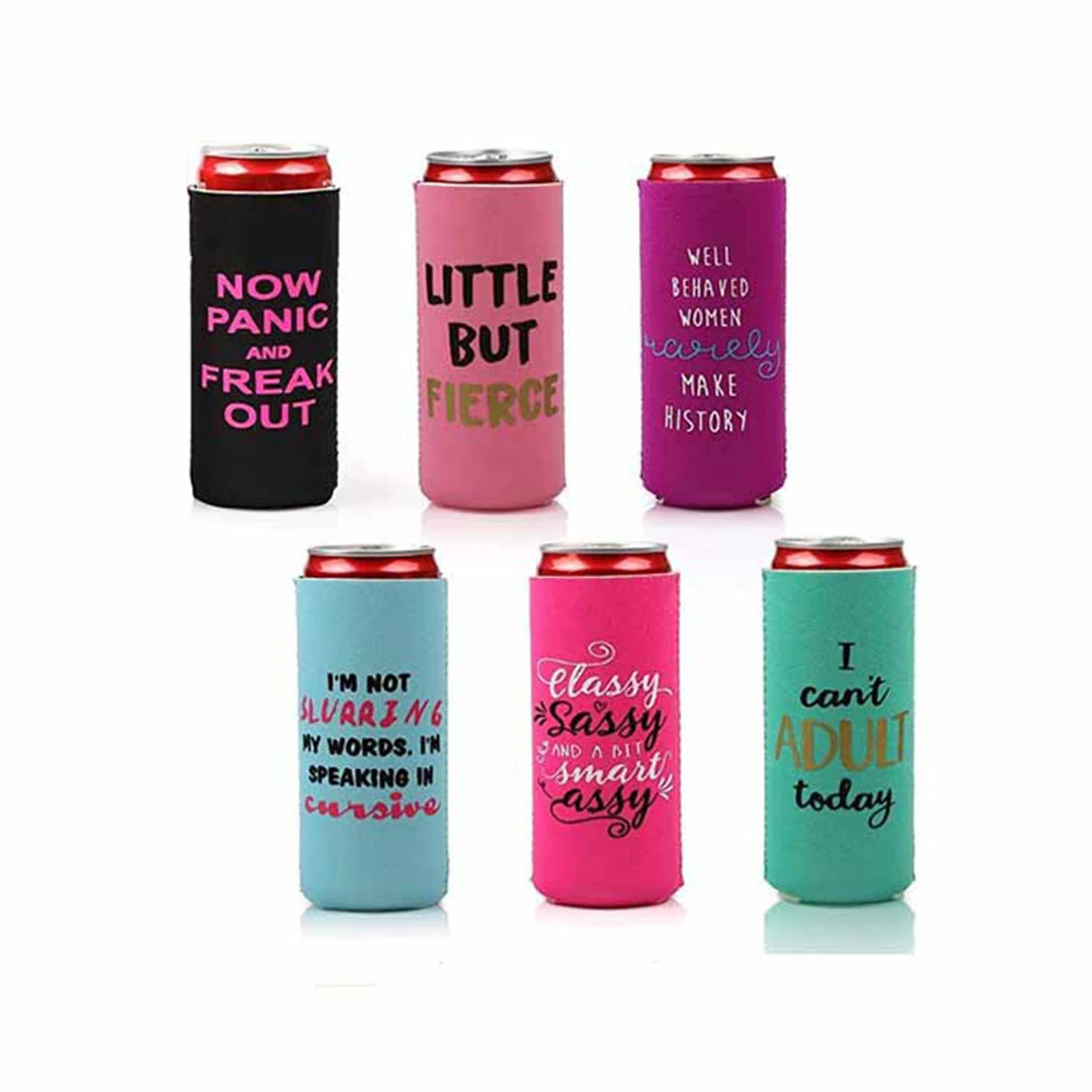 Neoprene Soda Can Cooler Sleeves Drink Insulator Sleeve, custom koozie with logo imprint 1