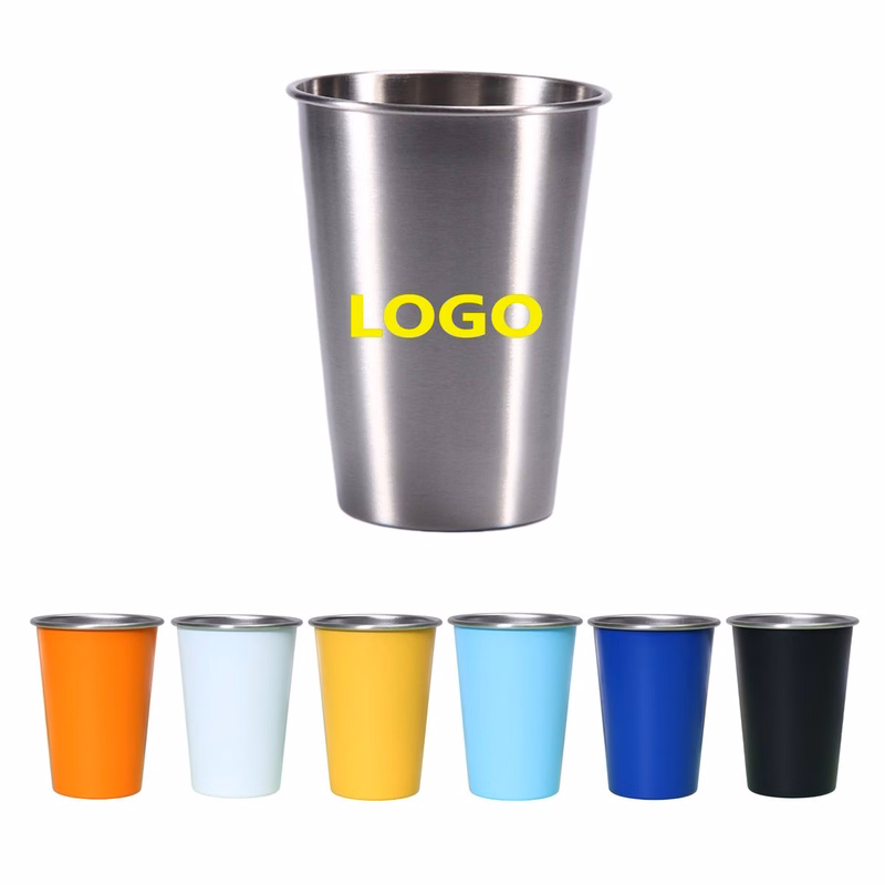 16 oz Promotional Stainless Steel Pint Cup