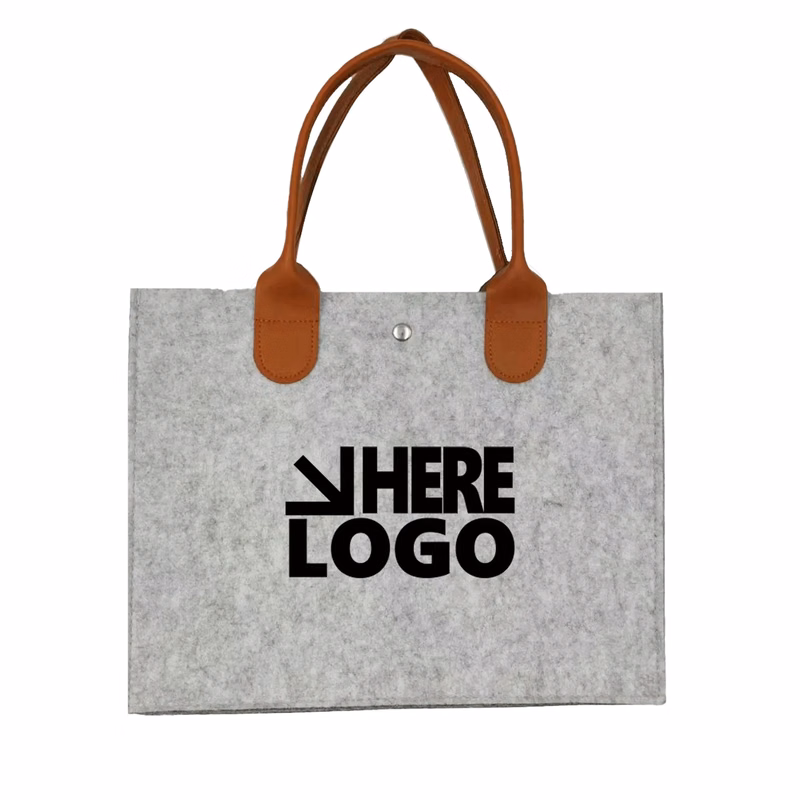 High Quality Felt Tote Shopping Bag Reusable