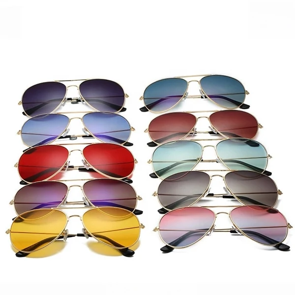 Custom Unisex Gradient Aviator Sunglasses — Full-Color UV Protection Promo 1