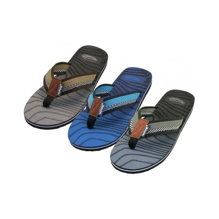 Men's Thong-Style Sandals - 3 Color Combos Sizes 7-12 1