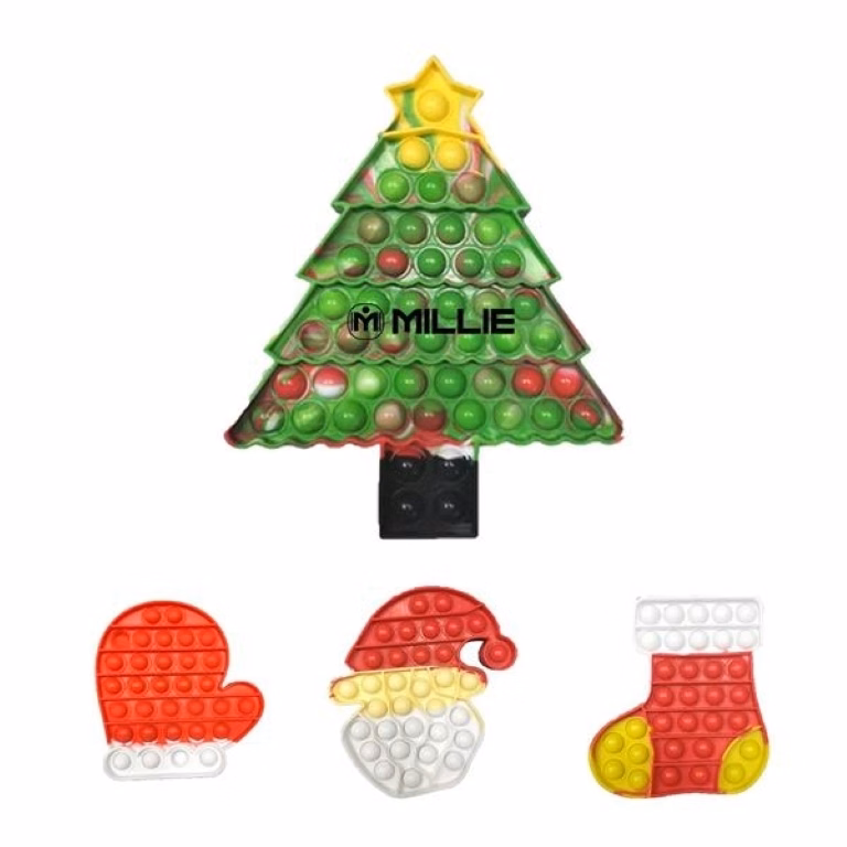 Christmas Push Pop Bubble Sensory Fidget Toy