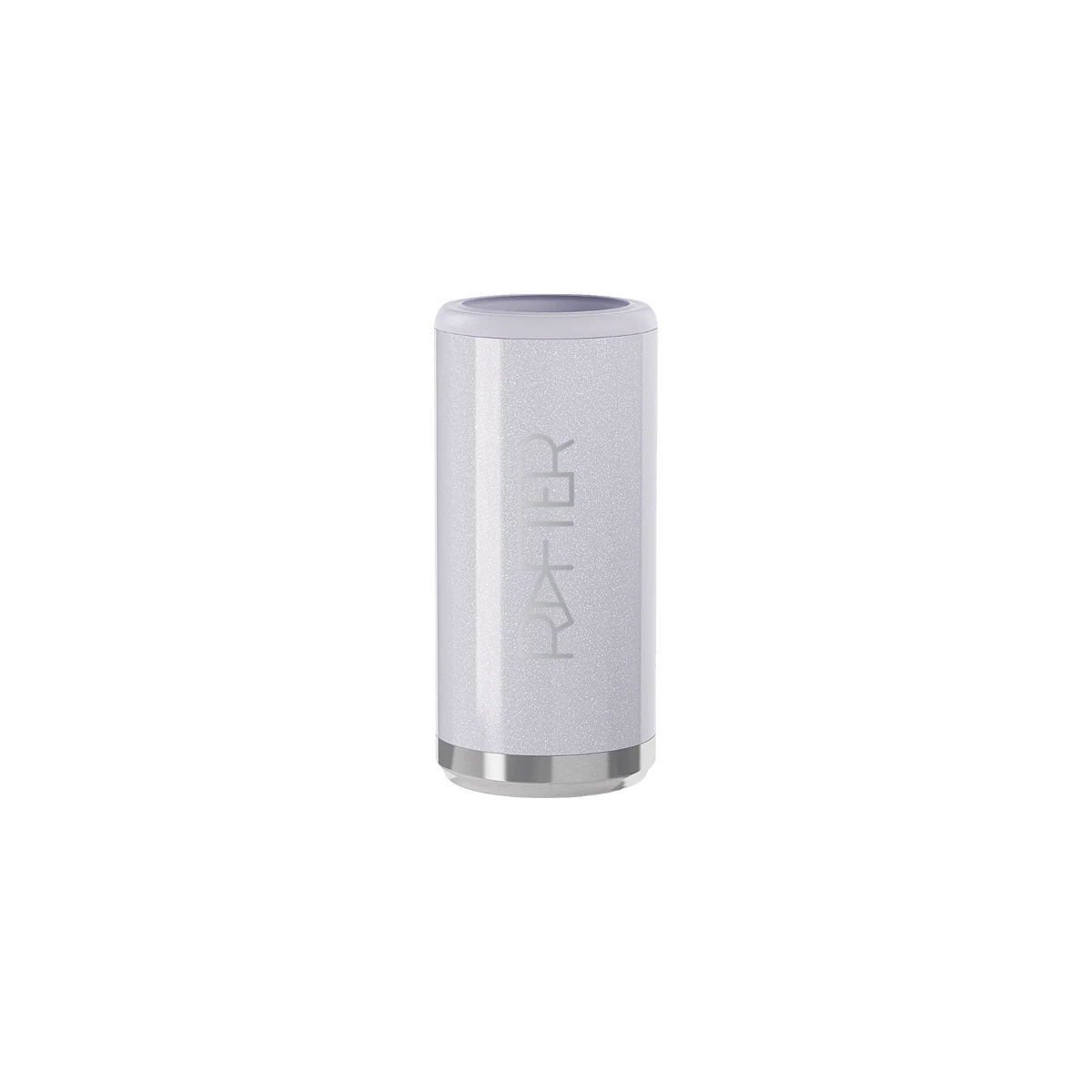 12 Oz. Glitter Lilac Maars Stainless Steel Skinny Can Cooler 1