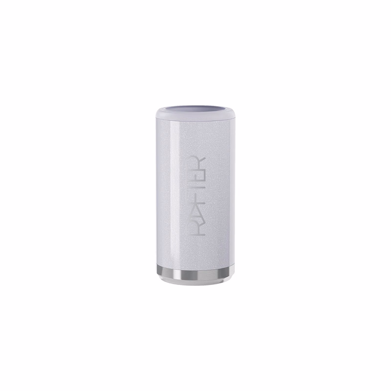 12 Oz. Glitter Lilac Maars Stainless Steel Skinny Can Cooler