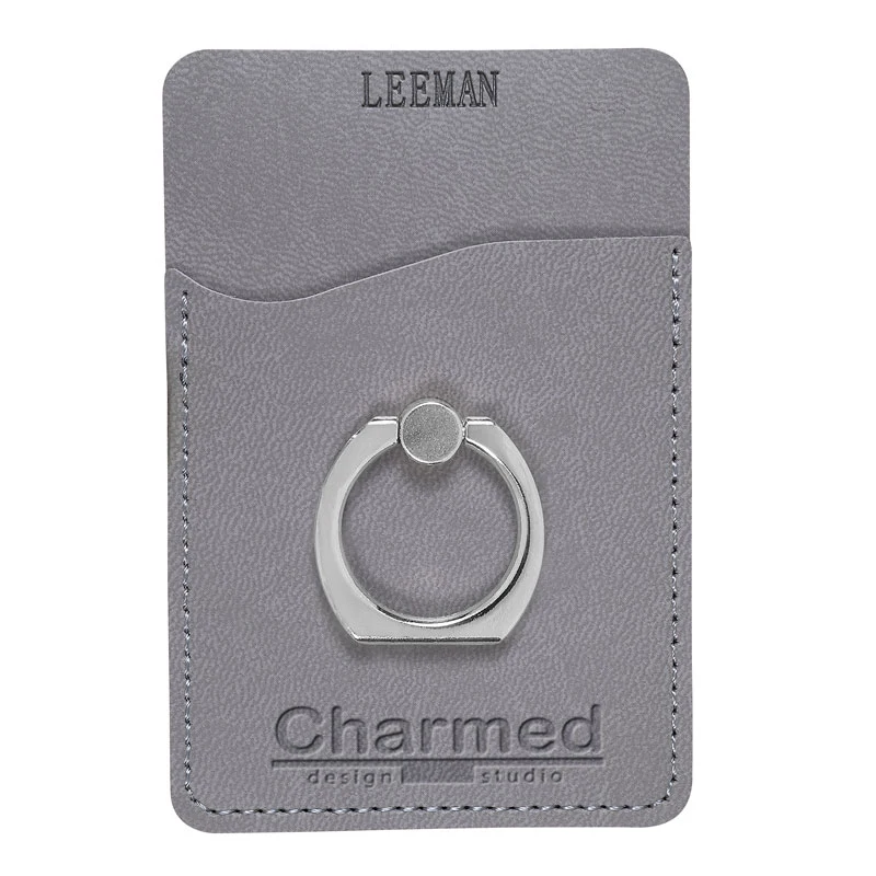 Tuscany Card Holder with Metal Ring Phone Stand 1