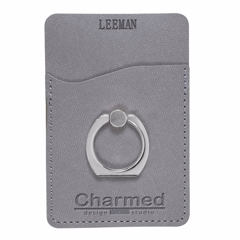 Tuscany Card Holder with Metal Ring Phone Stand