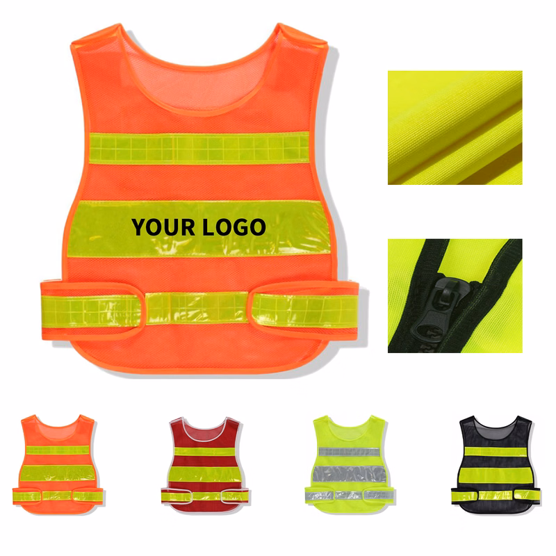 High Visibility Mesh Safety Vest With Adjustable Closure 19.68" Length X 11.81" Width X 23.6