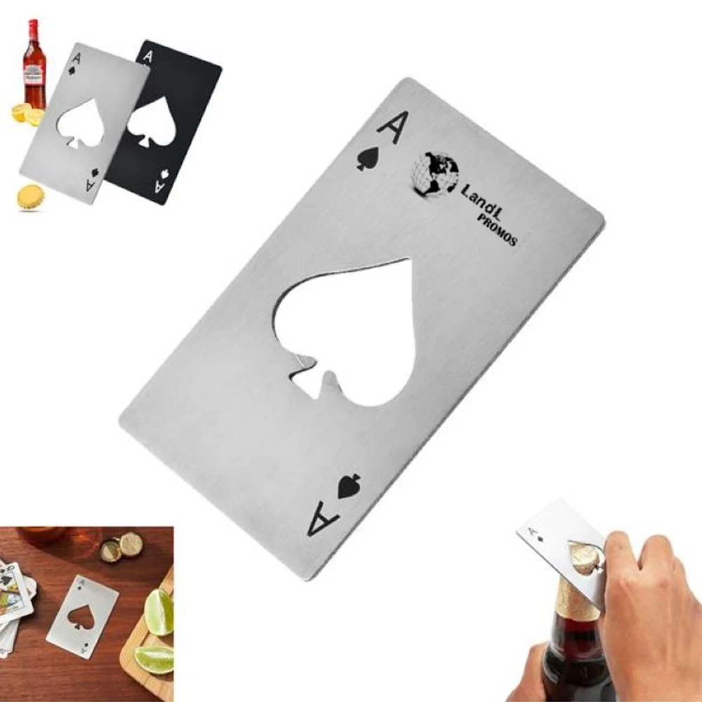 Stainless Steel Credit Card Size Beer Bottle Opener Cap 1