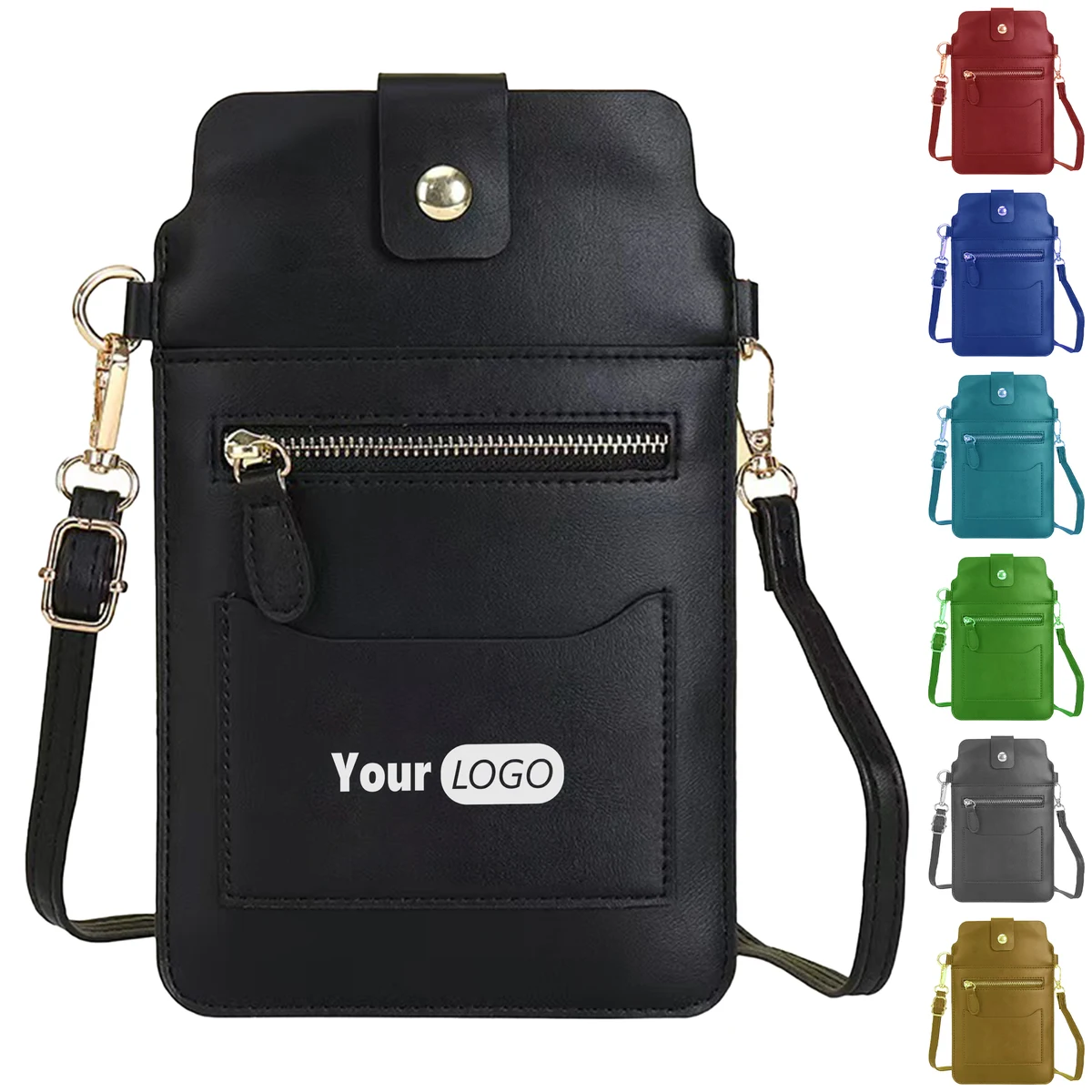 Polyurethane Customizable Multifunctional Crossbody Bag 1