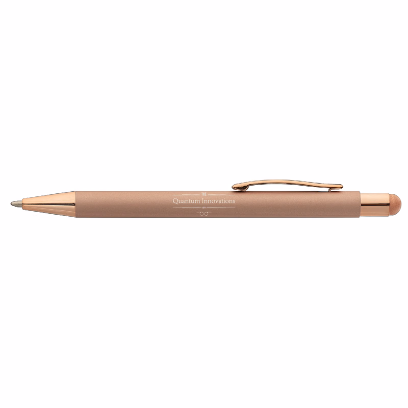 Iggy Softy Monochrome Metal Pen with Stylus (Engraved Imprint)