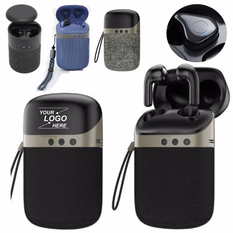 2" 1 Wireless Speaker and Earbuds with 360 Degree Surround Sound