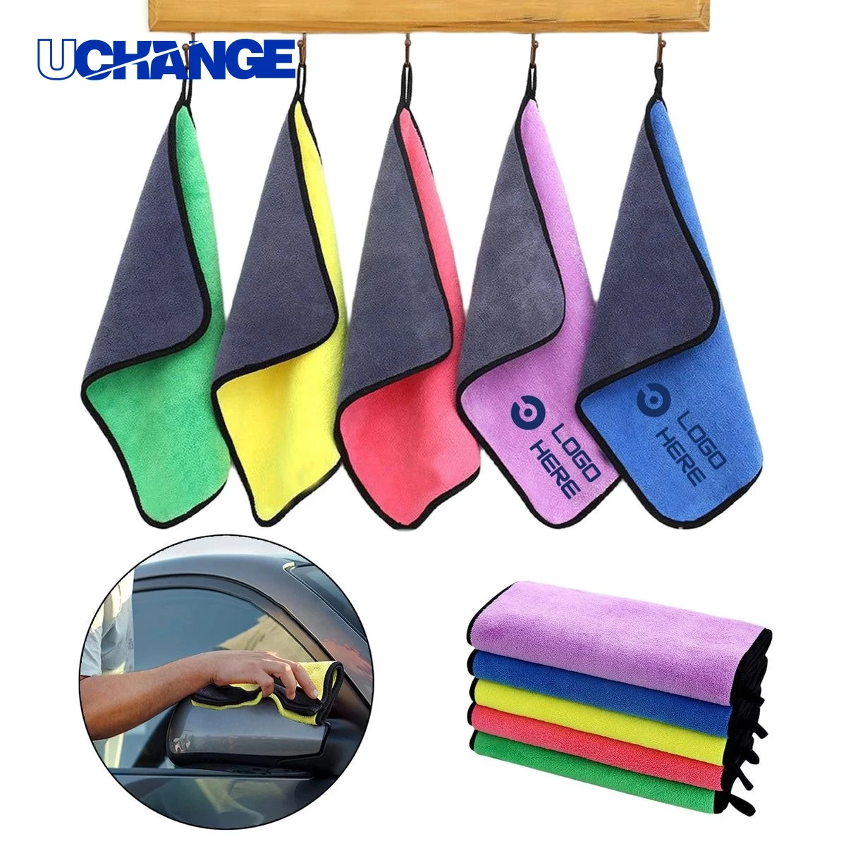 Absorbent Microfiber Towels Set 1