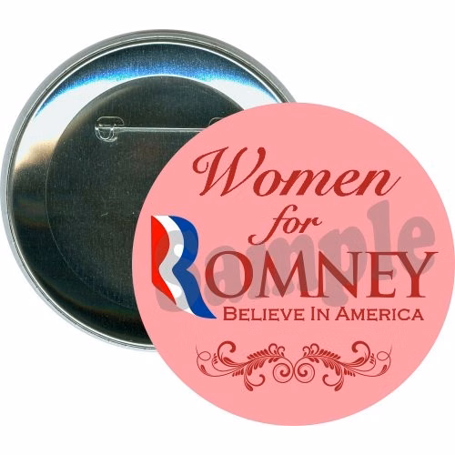 Women For Romney, Believe in America, Political Button