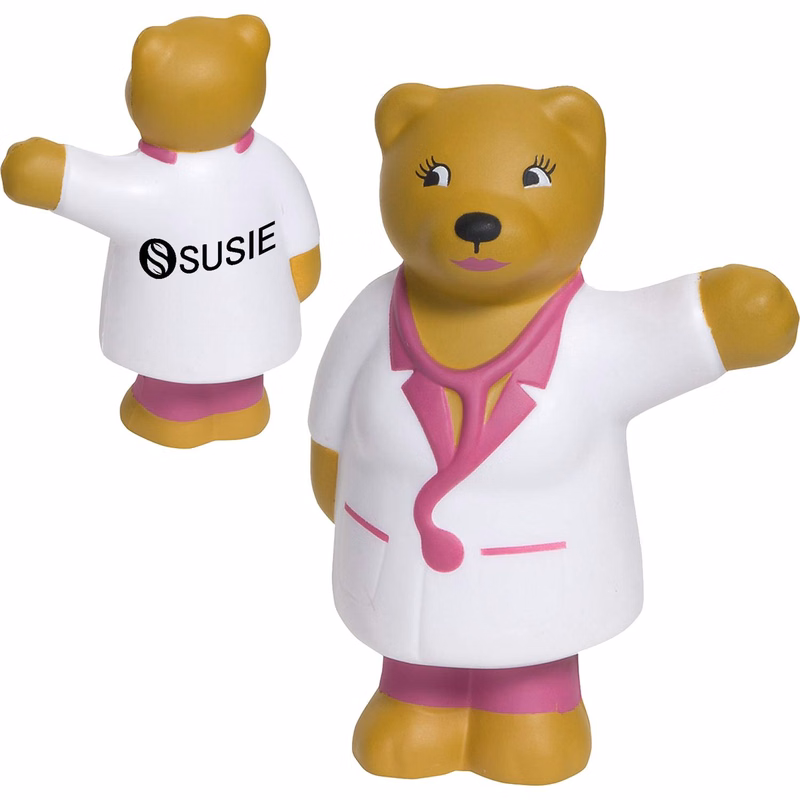PU Foam Nurse Bear Stress Reliever Toy